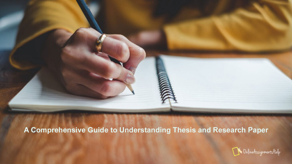 thesis research paper purpose