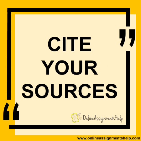 Cite your Sources