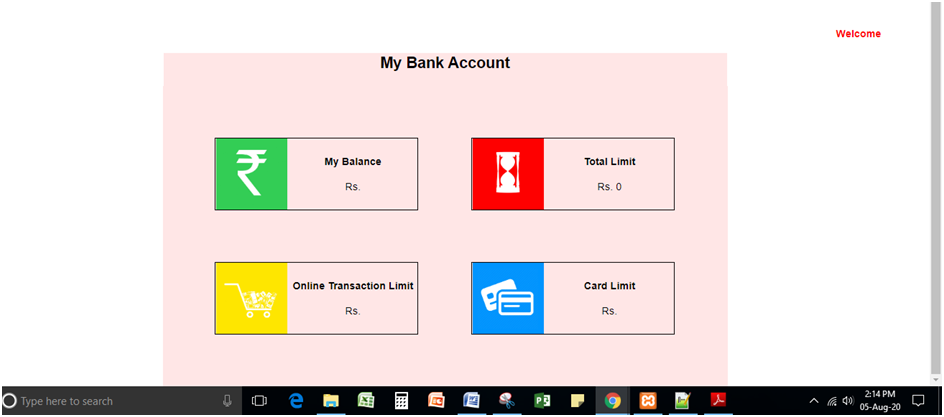 Account Details Page