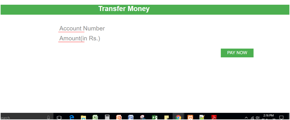 Transfer Money Details